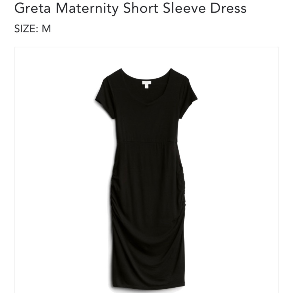 Little black maternity dress